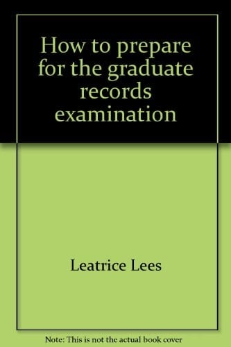 How to prepare for the graduate records examination--mathematics
