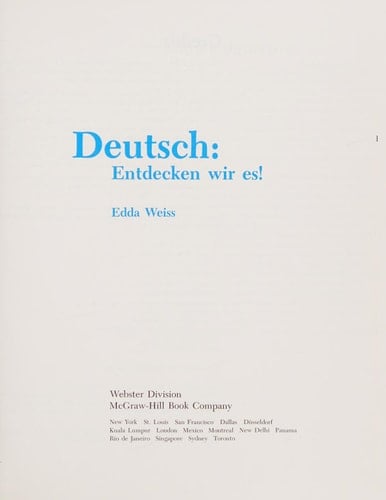 Deutsch: entdecken wir es!