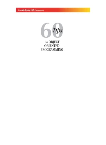60 Tips On Object Oriented Prog  Exp