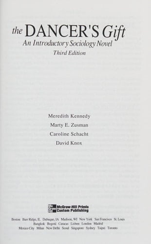 The Dancer's Gift An Introductory Sociology Novel