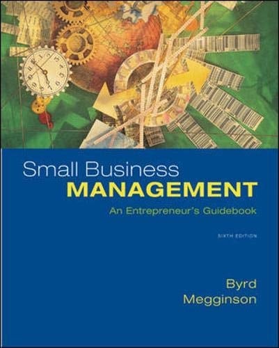 Small Business Management: An Entrepreneur's Guidebook
