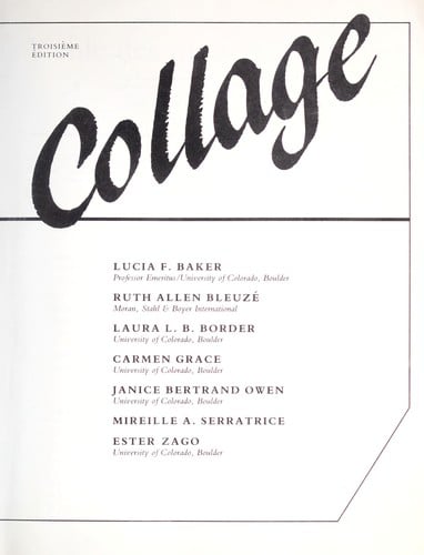 Collage: Conversation (Collage)