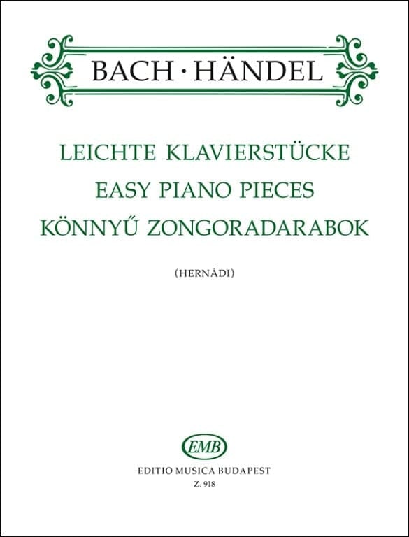 Easy Piano Pieces 18 Works by J.S.Bach, the Sons of Bach and G.F.Händel (Piano)