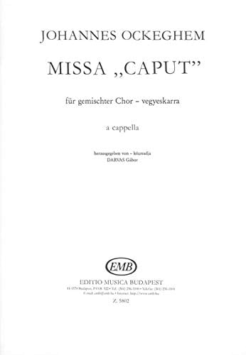 Missa Caput for mixed chorus (Mixed Voices)