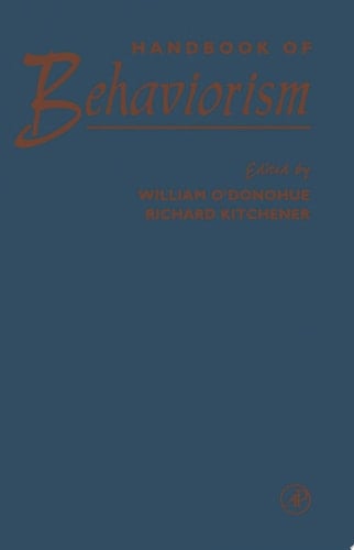 Handbook of Behaviorism