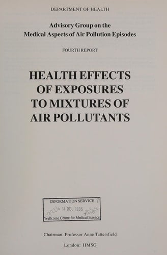Health Effects of Exposures to Mixtures of Air Pollutants Fourth Report