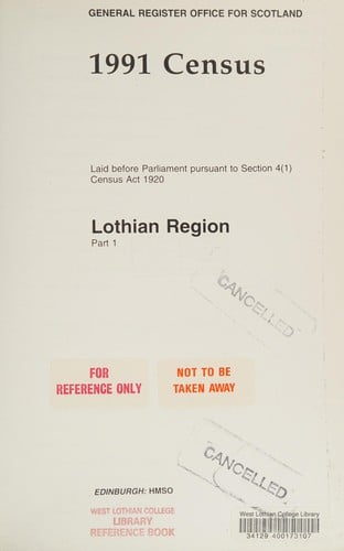 1991 Census Lothian Region