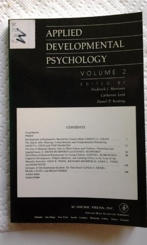 Applied Developmental Psychology (v. 2)
