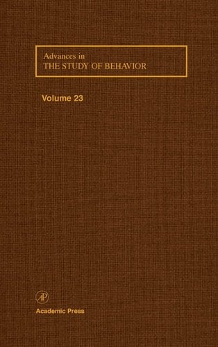 Advances in the Study of Behavior (Volume 23)