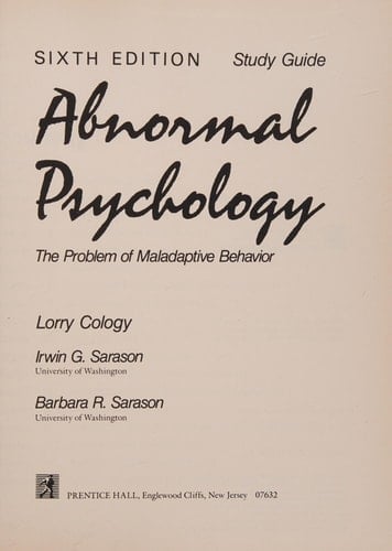 Abnormal Psychology
