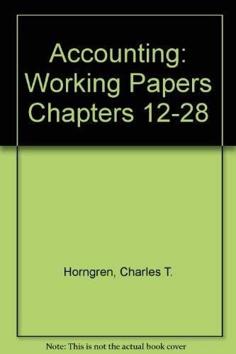 Accounting Working Papers 12-28