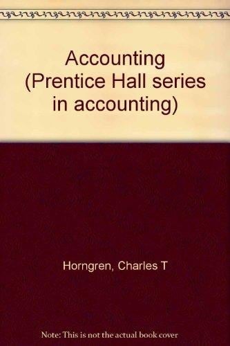 Accounting (Prentice Hall series in accounting)