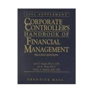 Corporate Controller's Handbook of Financial Management 2002 Supplement
