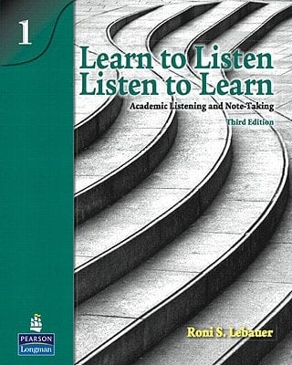 Learn to Listen, Listen to Learn 1 Academic Listening + Note-taking Skills + Student Book + Classroom Audio Cds