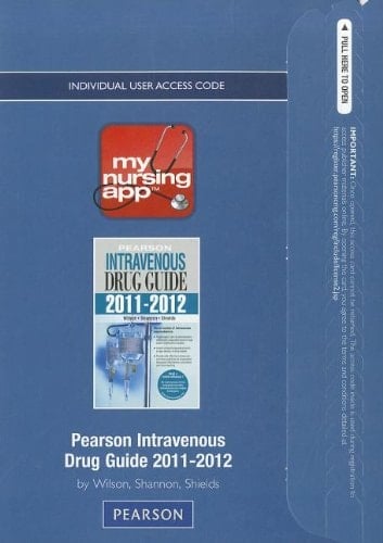 Pearson Intravenous Drug Guide 2011-2012