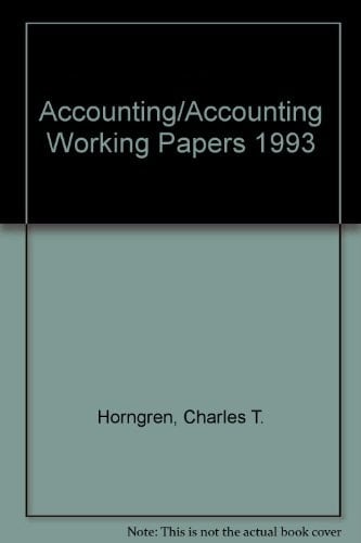 Accounting/Accounting Working Papers 1993