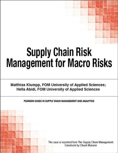 Supply Chain Risk Management for Macro Risks