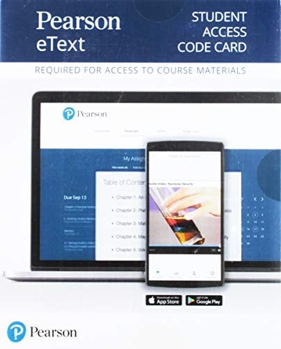 Pearson Etext Chemistry for Changing Times -- Access Card