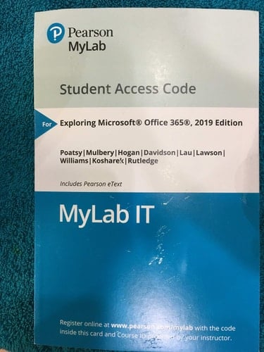 Mylab It with Pearson Etext -- Access Card -- For Exploring Microsoft Office 2019