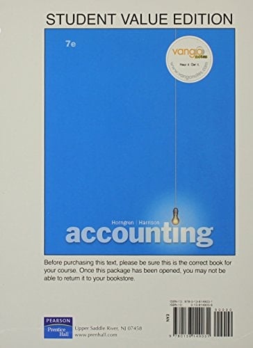 Accounting, (SVE) Value Package (includes MyAccountingLab with E-Book Student Access )
