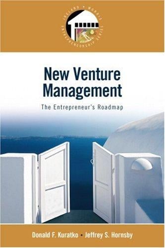 New venture management: the entrepreneur's roadmap
