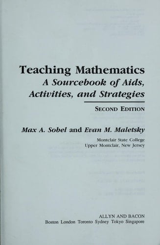 Teaching Mathematics: A Sourcebook of AIDS, Activities, And Strategies