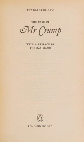 The Case of Mr. Crump (Modern Classics)