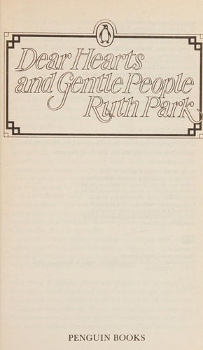 Park Ruth : Dear Hearts and Gentle People