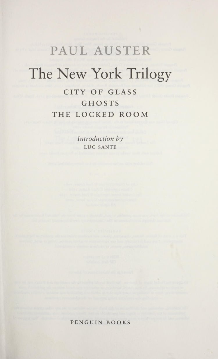The New York Trilogy (Penguin Classics Deluxe Edition)