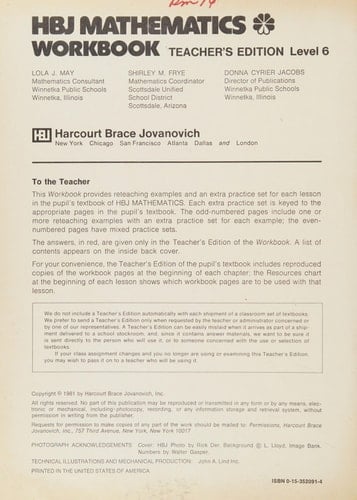 HBJ Mathematics