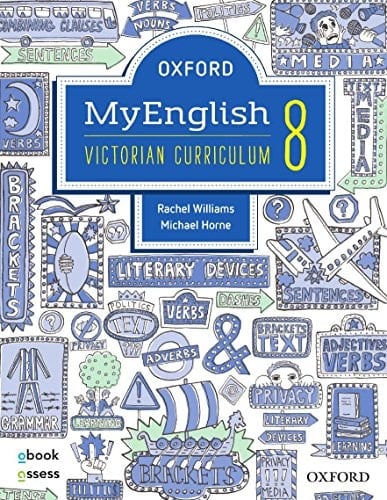 Oxford Myenglish 8 Victorian Curriculum Student Book + Obook/assess + Upskill