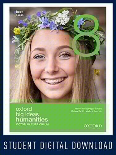 Oxford Big Ideas Humanities 8 Victorian Curriculum Obook Assess (code Card)