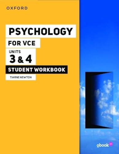 Psychology For Vce Unit 3 & 4 Student Workbook+obook Pro