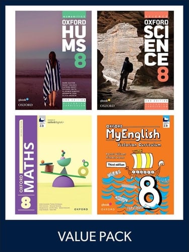 Oxford Value Pack Victorian Curriculum 8 2025 (print+1yr essential licence): Victorian Curriculum (Oxford Value Bundle VIC)