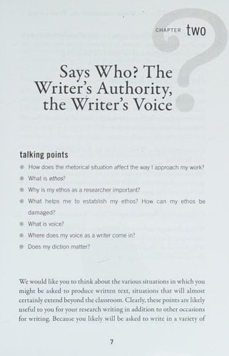 WHO SAYS?: The Writer's Research