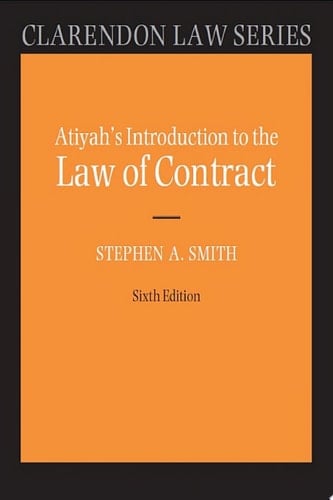 Atiyah's Introduction to the Law of Contract (Clarendon Law Series)