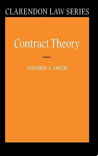 Contract Theory (Clarendon Law Series)