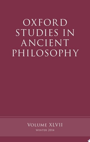 Oxford Studies in Ancient Philosophy, Volume 47