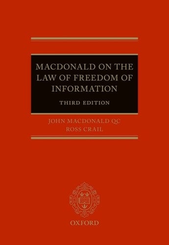 Macdonald on the Law of Freedom of Information