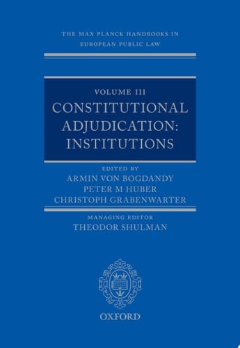 The Max Planck Handbooks In European Public Law