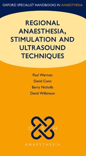 Regional Anaesthesia, Stimulation, And Ultrasound Techniques
