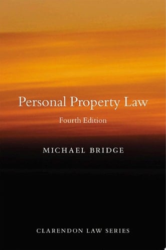 Personal Property Law (Clarendon Law Series)