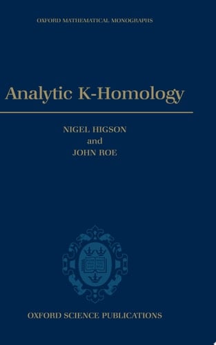 Analytic K-homology