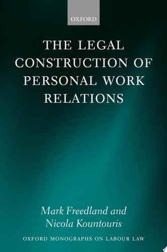 The Legal Construction Of Personal Work Relations