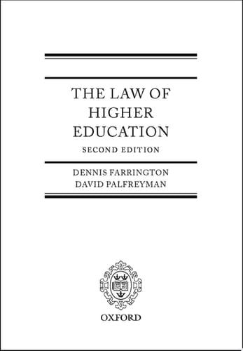 The Law of Higher Education