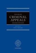 Taylor On Criminal Appeals