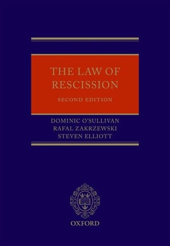 The Law of Rescission
