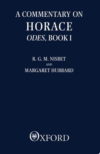 Book I: Odes, Book I (Clarendon Paperbacks 1)