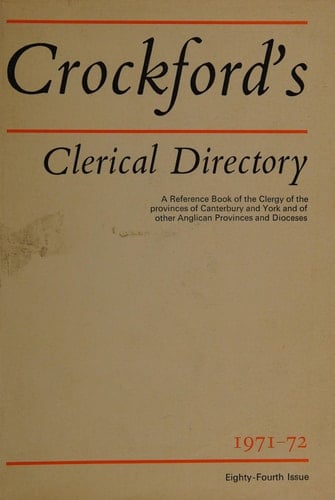 CROCKFORDS CLERICAL DIRECTORY