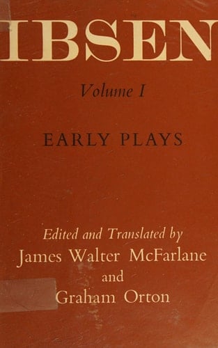Oxford Ibsen: Early Plays v. 1